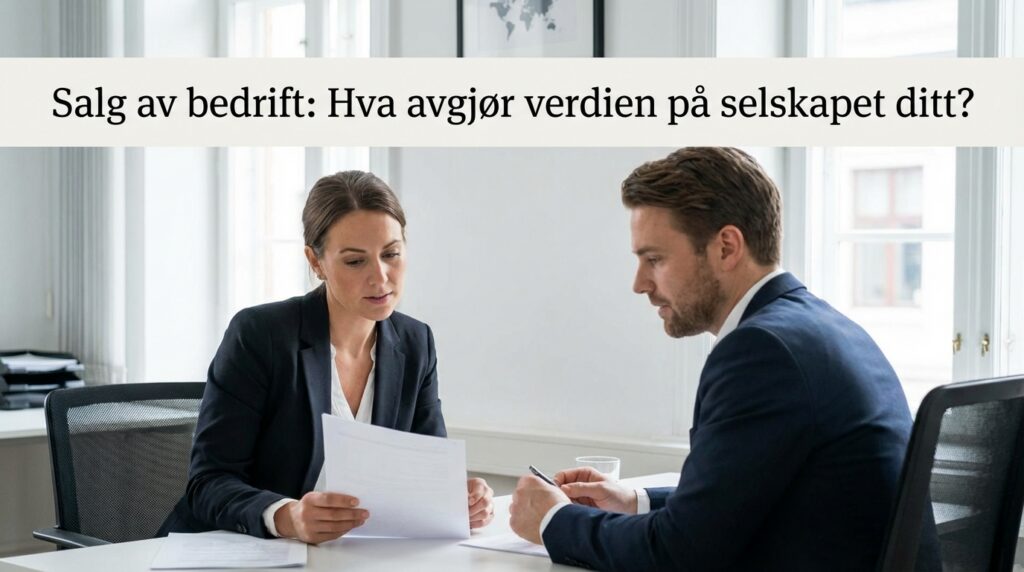 Lær hva som avgjør verdien på selskapet ditt ved salg av bedrift, fra kundestruktur til risikoprofil, slik at du sikrer den prisen virksomheten fortjener.