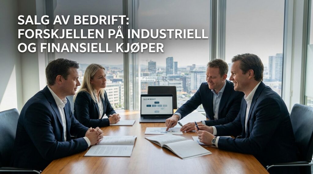 Lær om salg av bedrift og forskjellen på industriell og finansiell kjøper for å sikre riktig verdivurdering og ivareta ansatte etter eierskiftet.