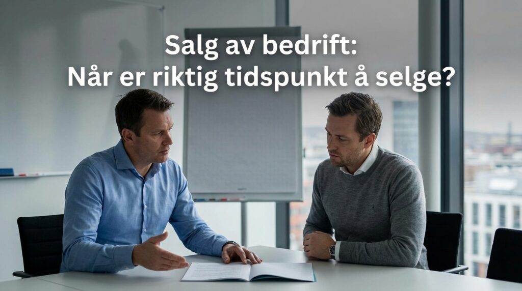 Lær hvordan du vurderer markedet og egen livssituasjon for å finne ut når det er riktig tidspunkt for salg av bedrift, slik at du maksimerer din salgsverdi.