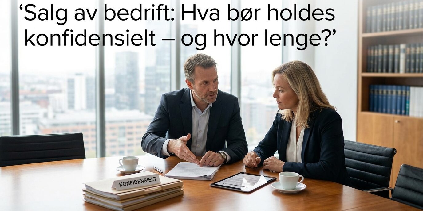 Lær hvilke strategier som sikrer verdier ved salg av bedrift, hva som bør holdes konfidensielt og hvor lenge du må beskytte sensitiv info i prosessen.