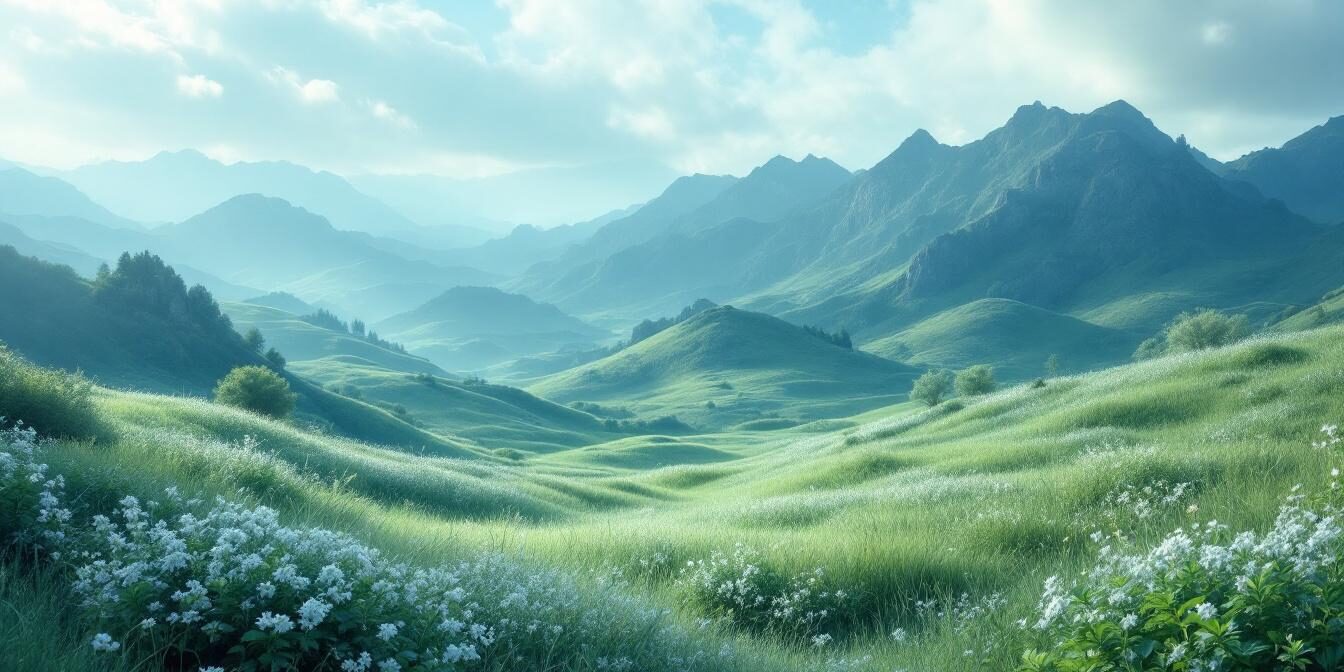 A photograph of a serene landscape that evokes a sense of tranquility and introspection